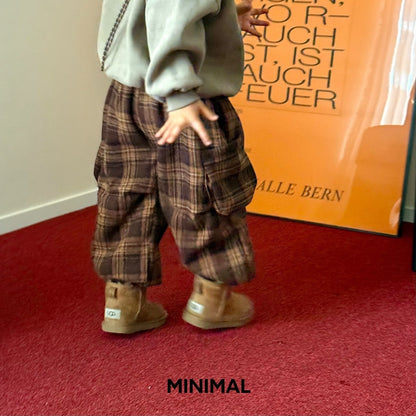 【予約】winter check hip pants  / minimal (S-JM)