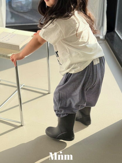 【予約】stripe jogger pants / minimal S-JM 보리 스트라이프