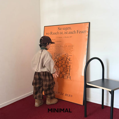 【予約】winter check hip pants  / minimal (S-JM)