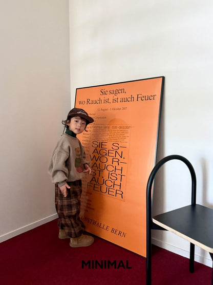 【予約】winter check hip pants  / minimal (S-JM)