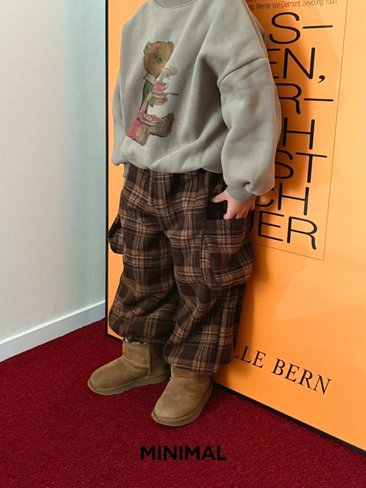 【予約】winter check hip pants  / minimal (S-JM)