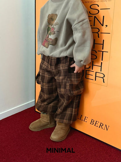 【予約】winter check hip pants  / minimal (S-JM)