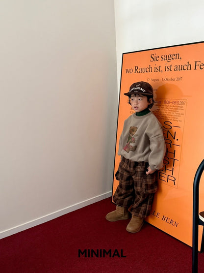 【予約】winter check hip pants  / minimal (S-JM)