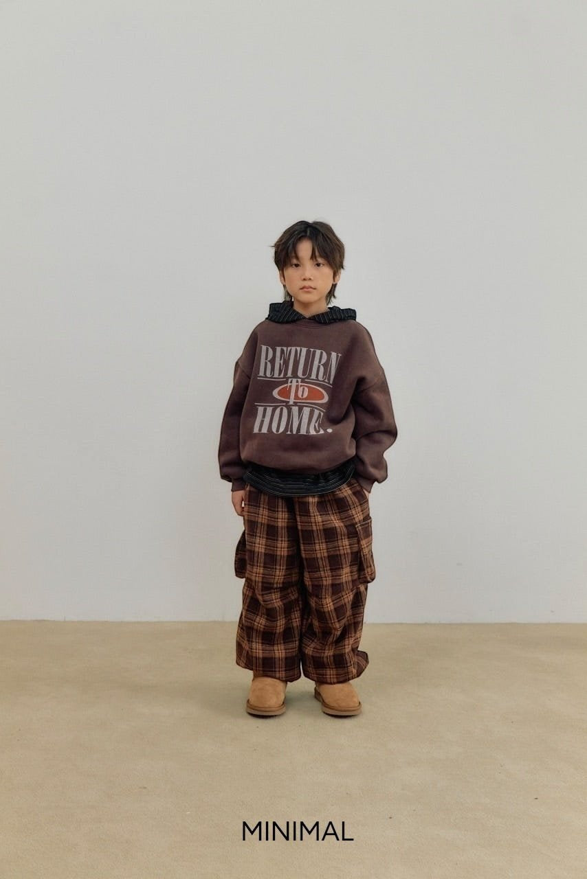 【予約】winter check hip pants  / minimal (S-JM)