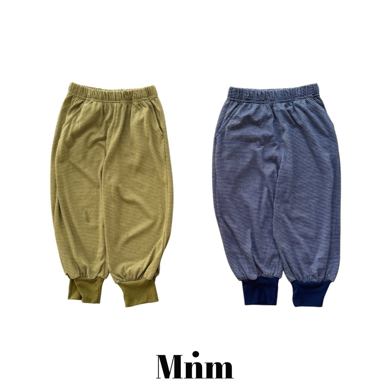 【予約】stripe jogger pants / minimal S-JM 보리 스트라이프