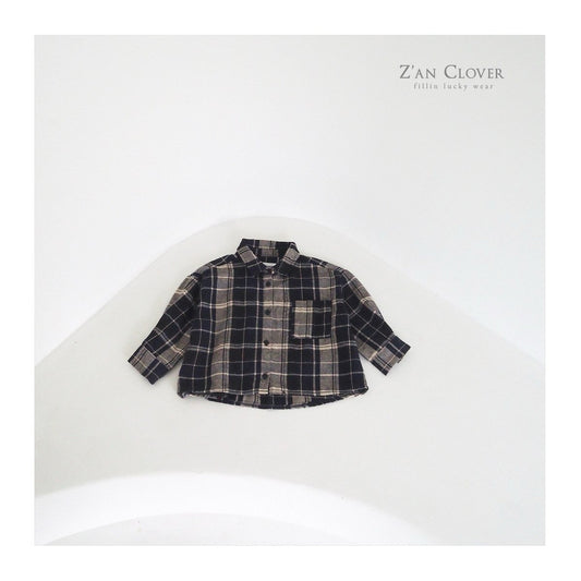 【予約】modern check over shirt  /  zanclover (3-19号)
