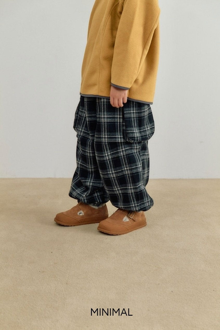 【予約】winter check hip pants  / minimal (S-JM)