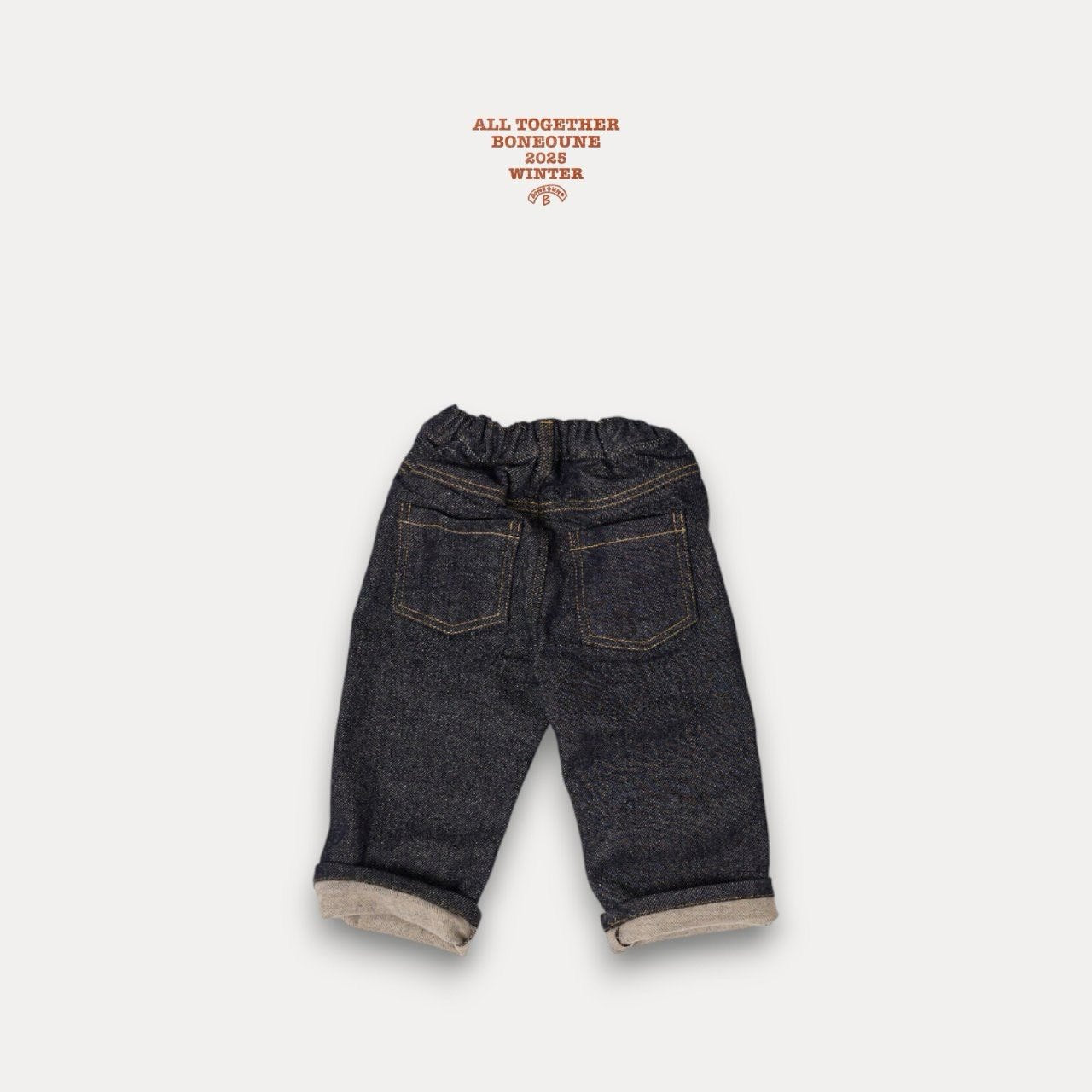 【予約】real denim pants / boneoune (XS-JL)