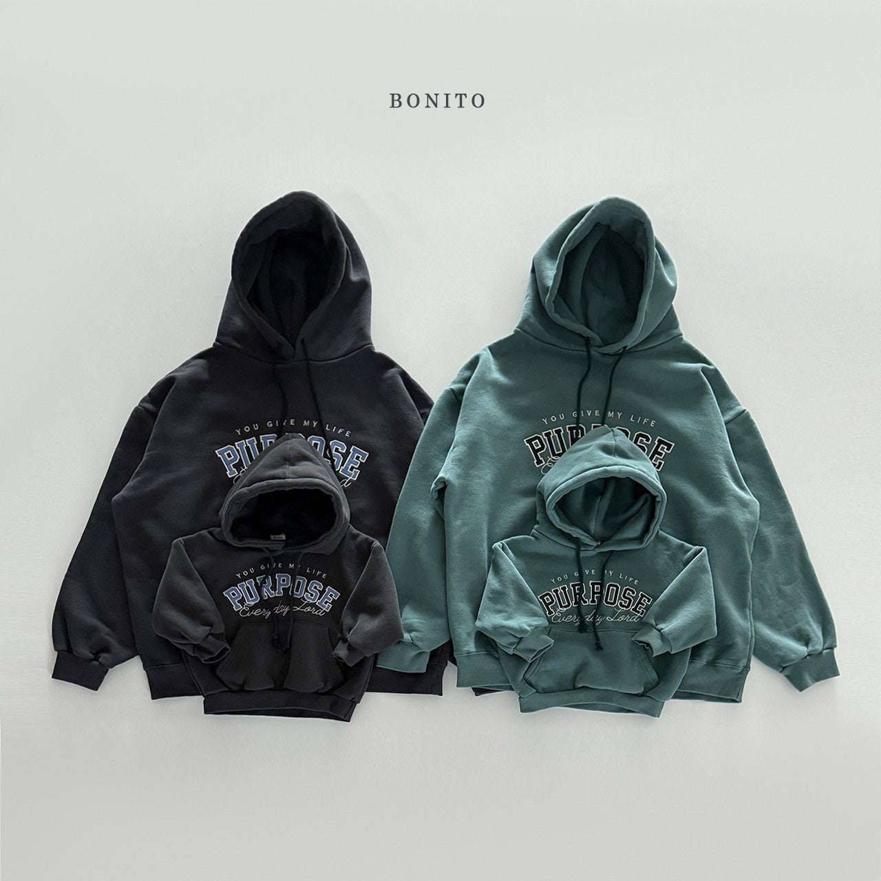 【予約】PURPOSE hoodie  /  bonito (12M-JM, adult)