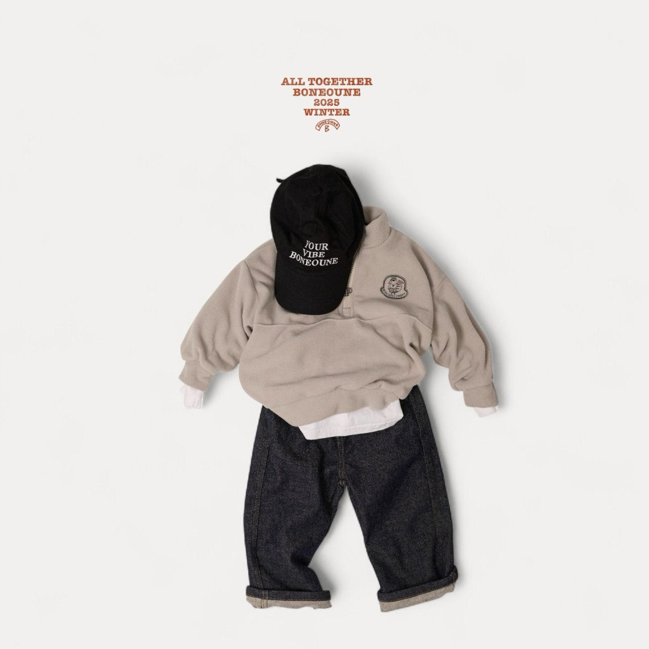 【予約】real denim pants / boneoune (XS-JL)