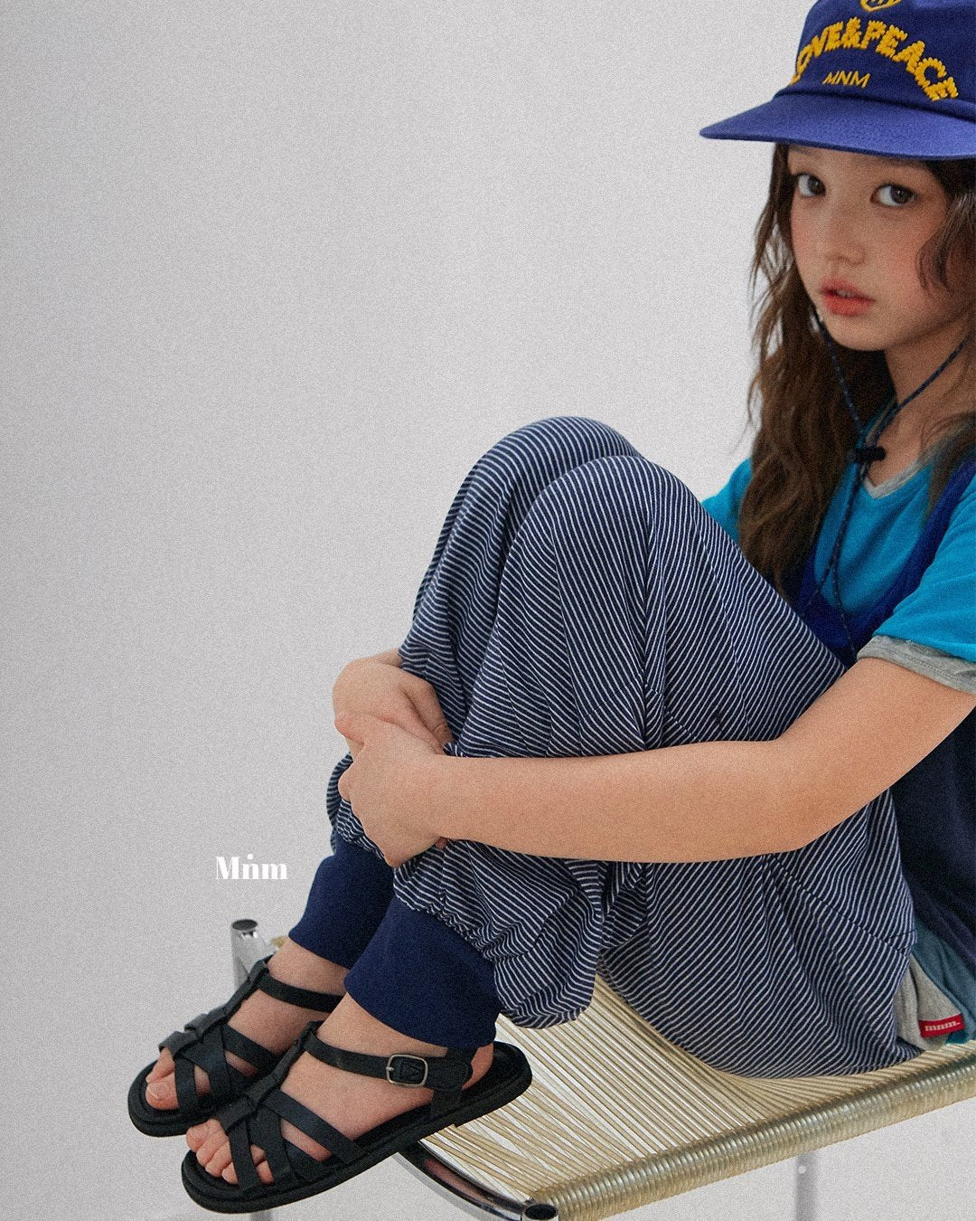 【予約】stripe jogger pants / minimal S-JM 보리 스트라이프