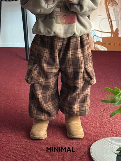 【予約】winter check hip pants  / minimal (S-JM)