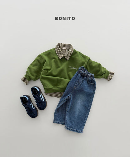 【予約】brush denim pants / bonito(12M-JM)