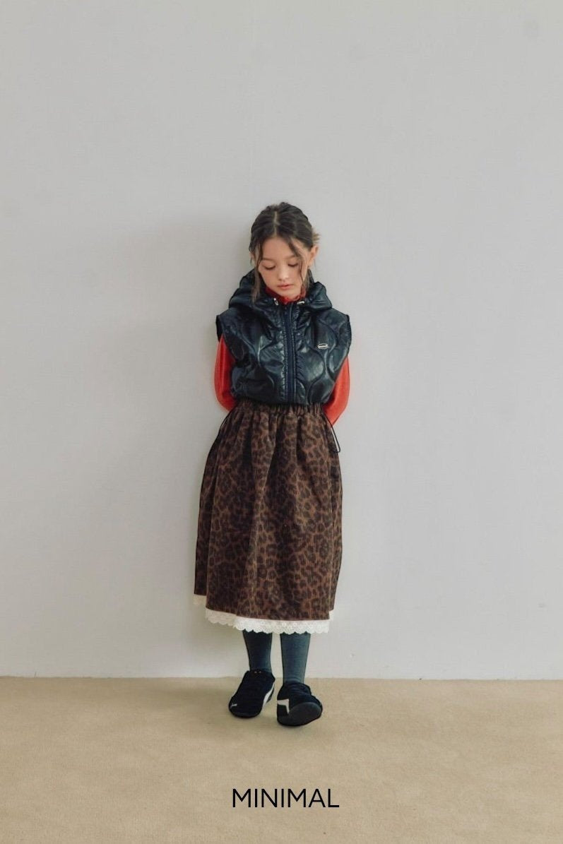 【予約】leopard lace skirt  / minimal (S-JM)
