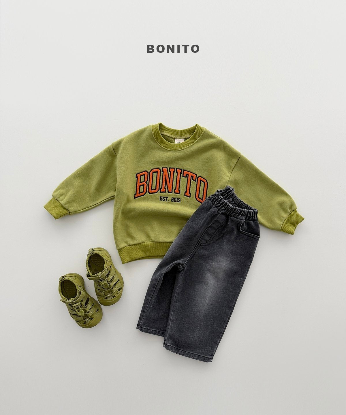 【予約】brush denim pants / bonito(12M-JM)