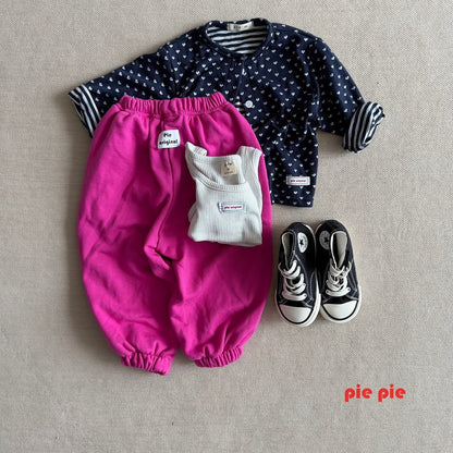 【予約】heart cardigan  / pie (XS-XL)