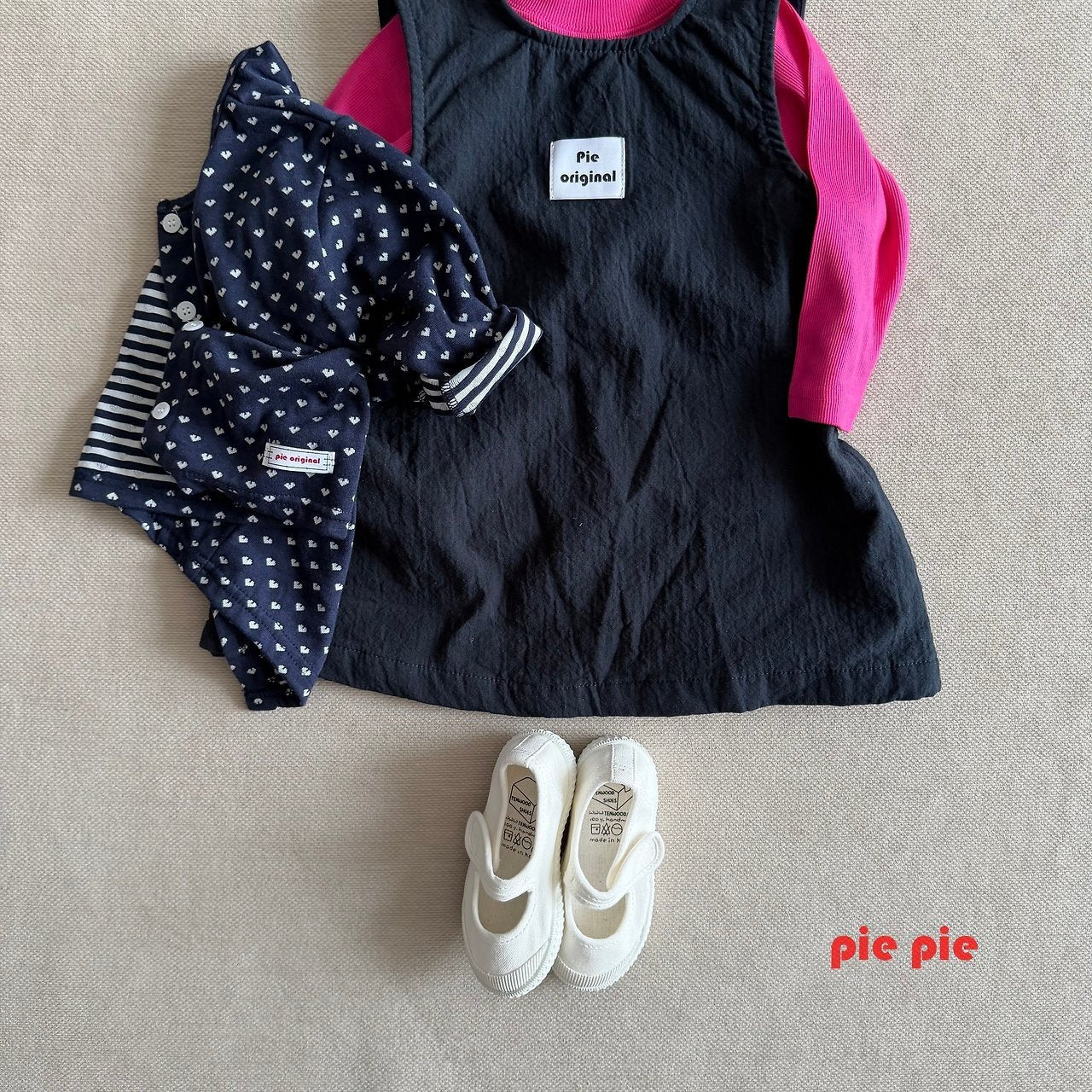 【予約】heart cardigan  / pie (XS-XL)