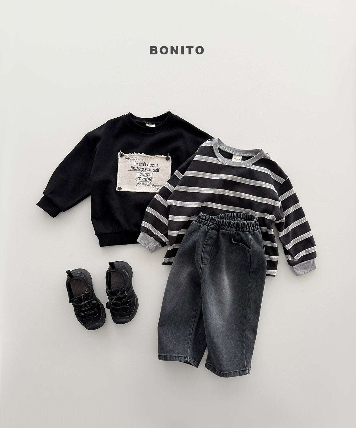 【予約】brush denim pants / bonito(12M-JM)