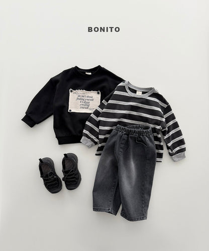 【予約】brush denim pants / bonito(12M-JM)