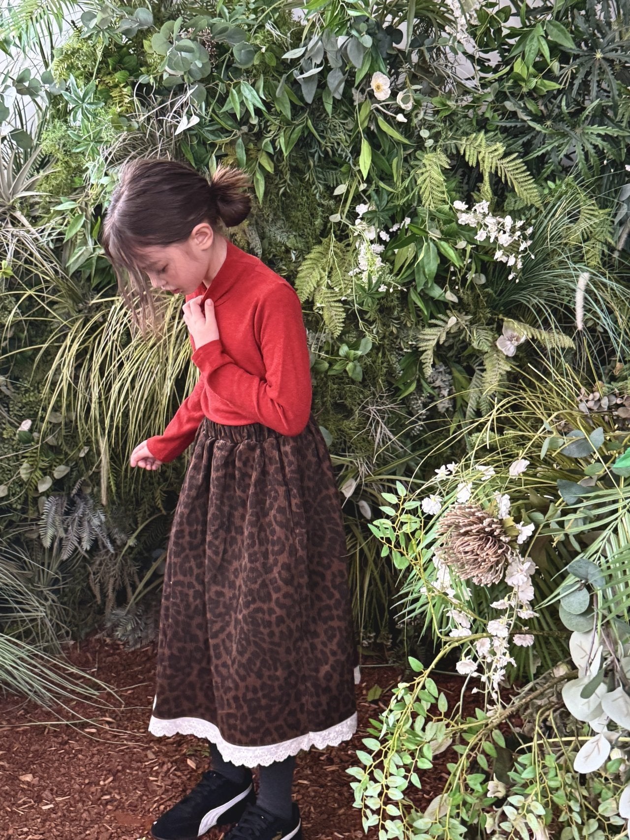 【予約】leopard lace skirt  / minimal (S-JM)