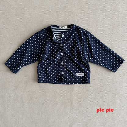 【予約】heart cardigan  / pie (XS-XL)
