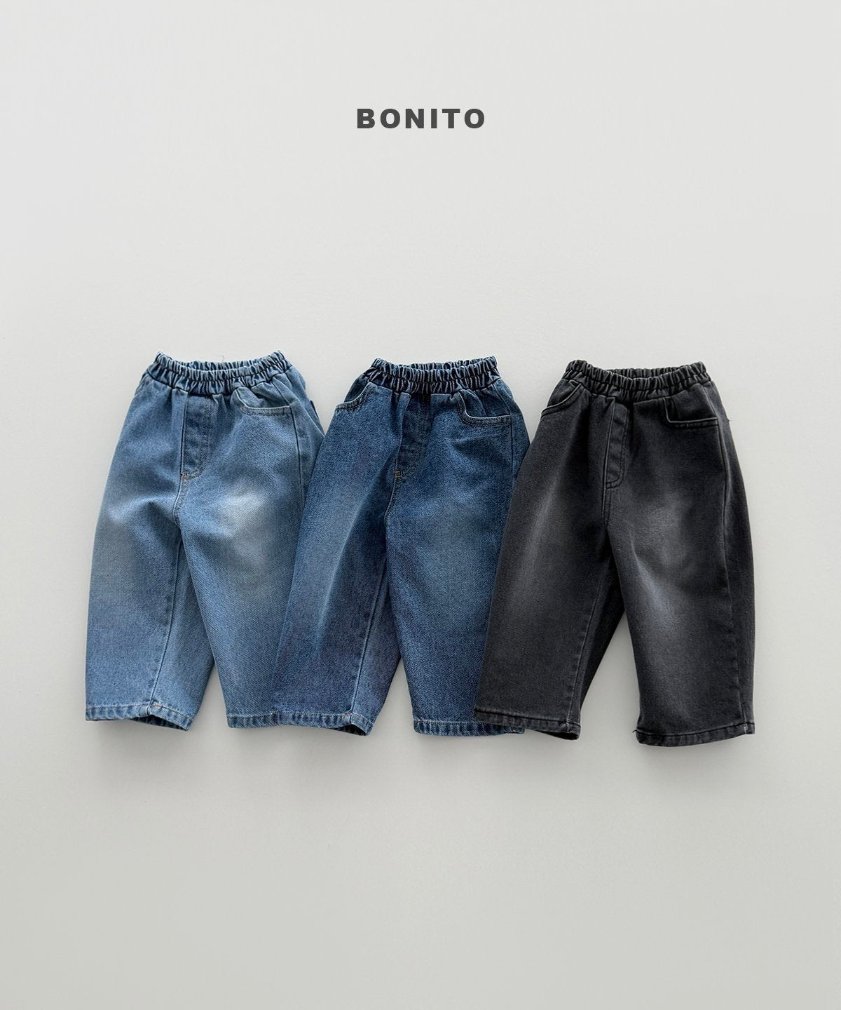 【予約】brush denim pants / bonito(12M-JM)