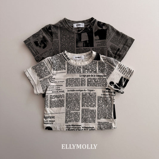 【予約】ペーパーポップTシャツ / ellymolly (5-15号)페이퍼팝