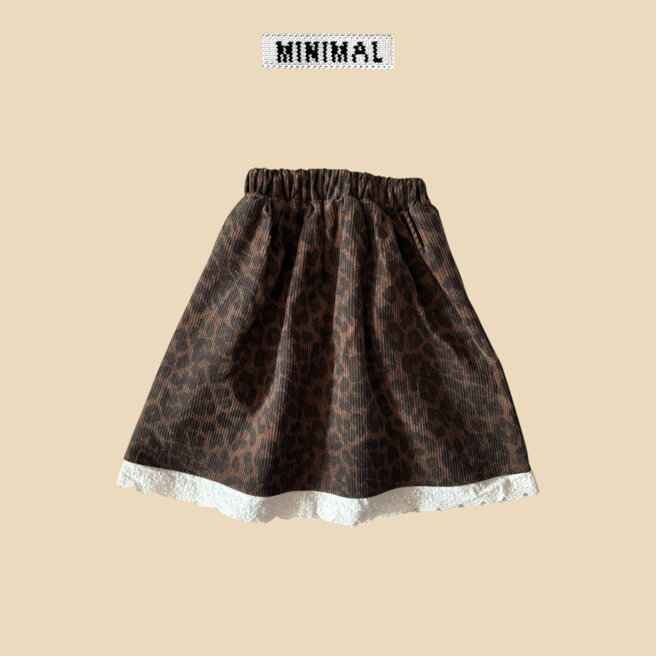 【予約】leopard lace skirt  / minimal (S-JM)