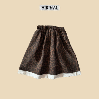 【予約】leopard lace skirt  / minimal (S-JM)