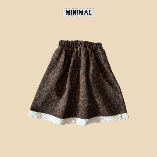 【予約】leopard lace skirt  / minimal (S-JM)