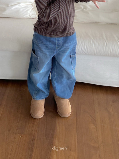 【予約】Tilt pocket denim  /  digreen(S-XXL)