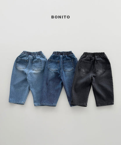 【予約】brush denim pants / bonito(12M-JM)