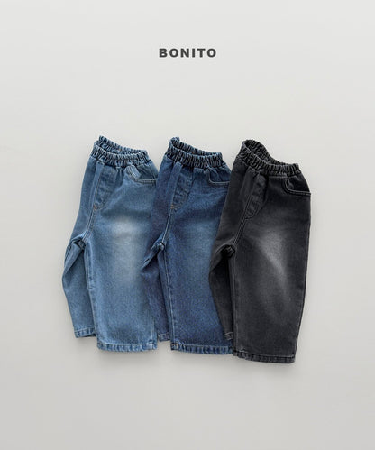 【予約】brush denim pants / bonito(12M-JM)