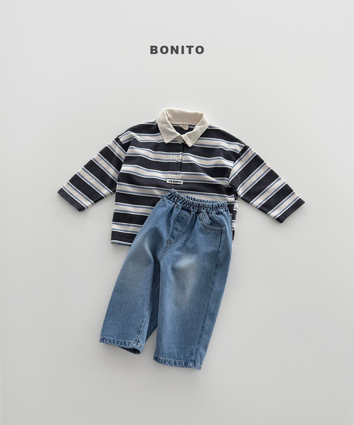 【予約】brush denim pants / bonito(12M-JM)