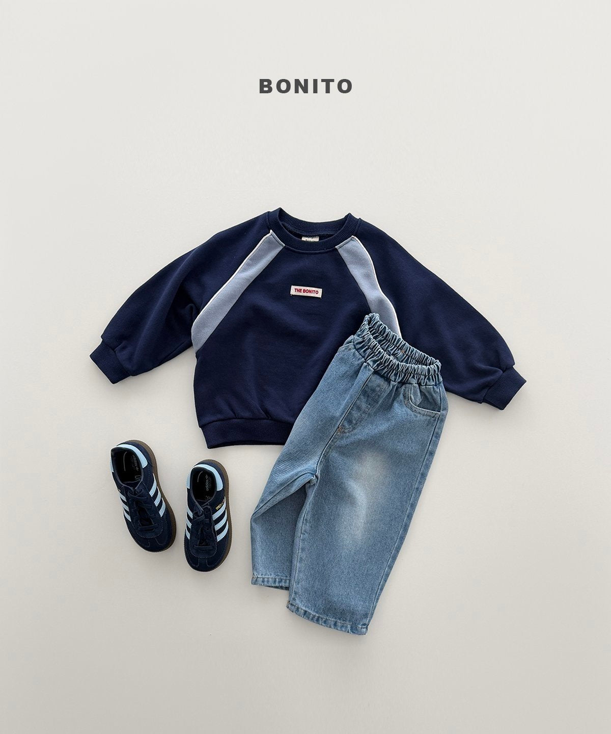 【予約】brush denim pants / bonito(12M-JM)