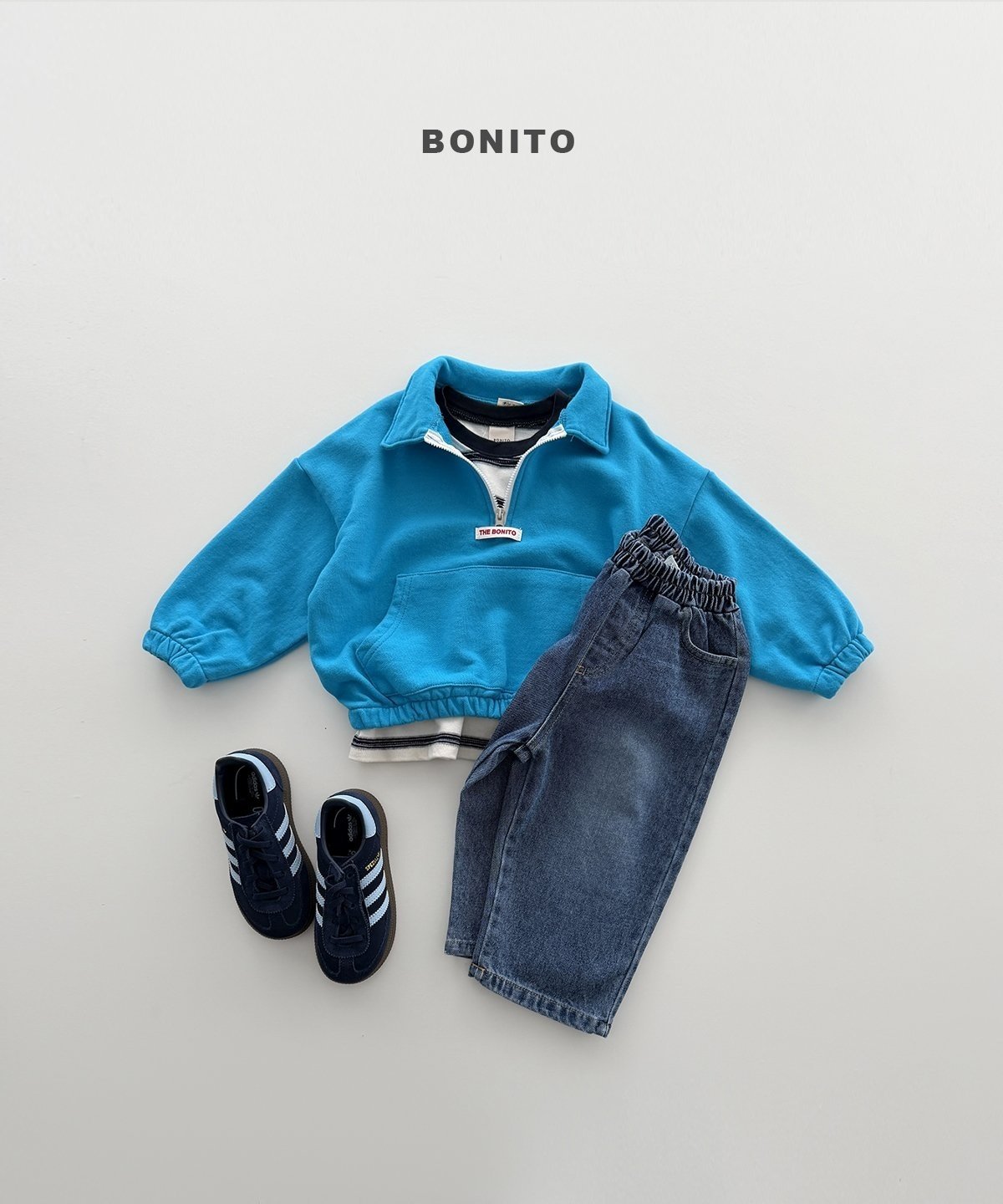 【予約】brush denim pants / bonito(12M-JM)