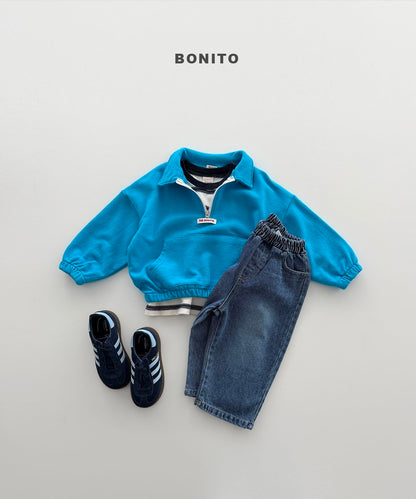 【予約】brush denim pants / bonito(12M-JM)