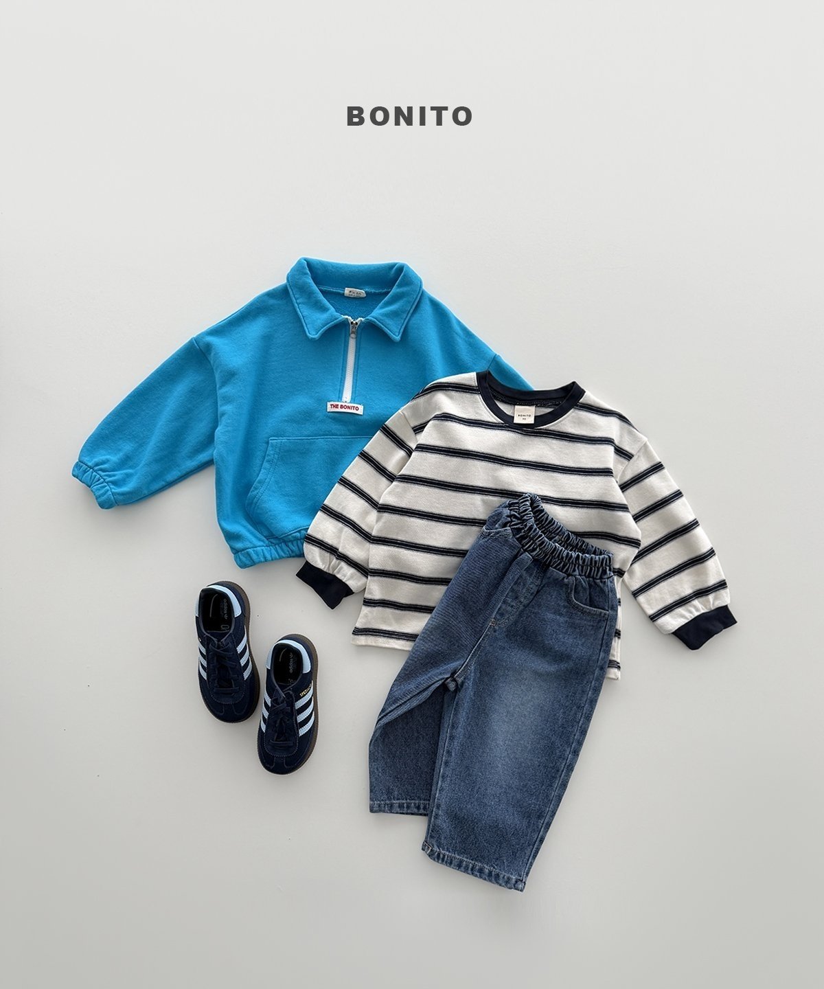 【予約】brush denim pants / bonito(12M-JM)