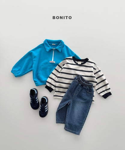 【予約】brush denim pants / bonito(12M-JM)