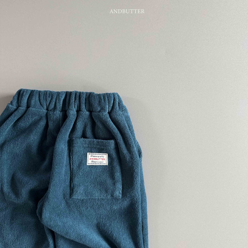 【予約】worm-argyle terry jogger  /  andbutter (S-JM)