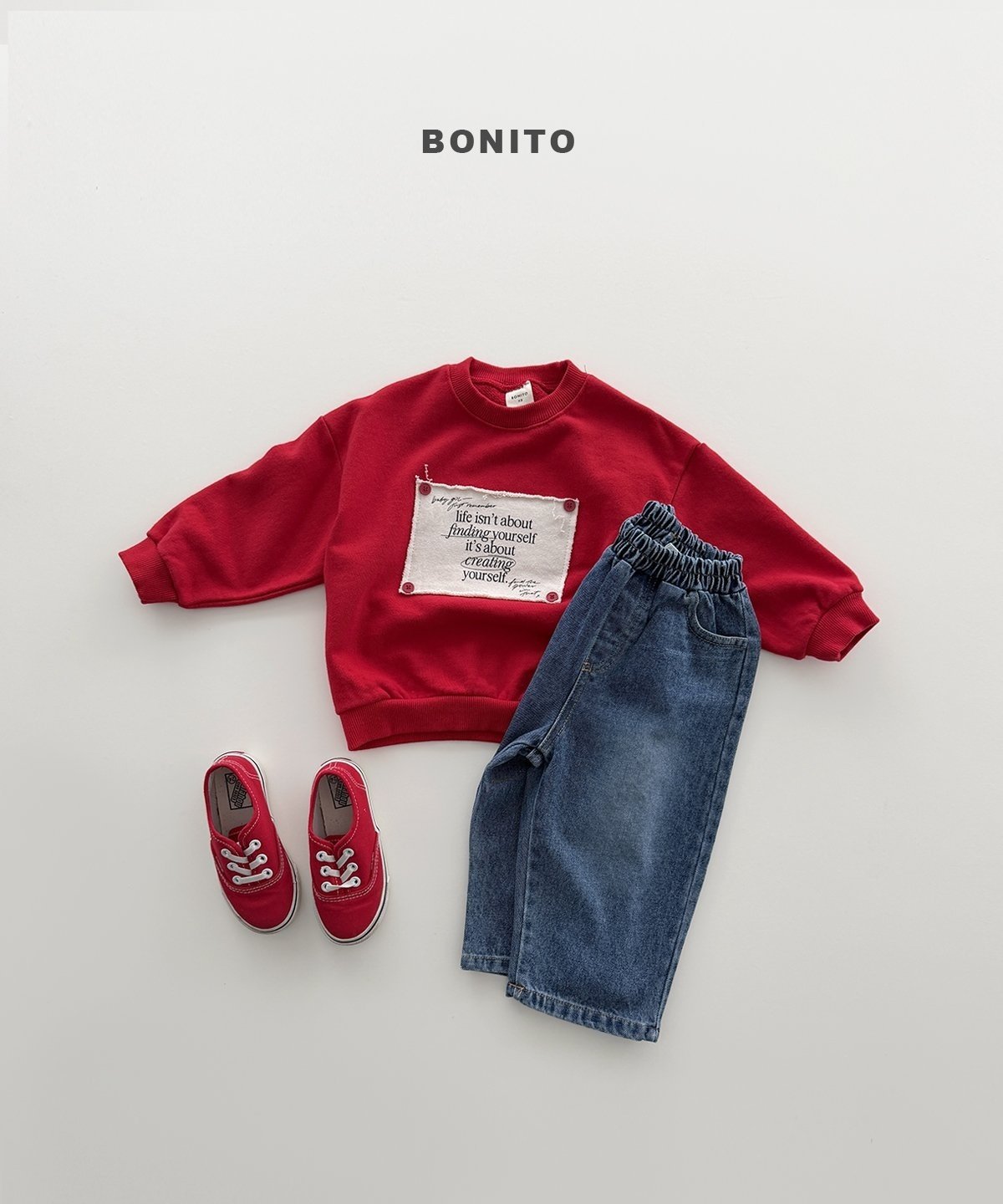 【予約】brush denim pants / bonito(12M-JM)