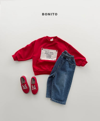 【予約】brush denim pants / bonito(12M-JM)