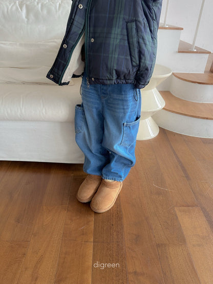 【予約】Tilt pocket denim  /  digreen(S-XXL)