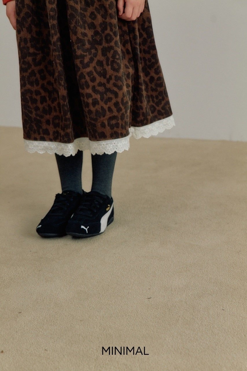 【予約】leopard lace skirt  / minimal (S-JM)