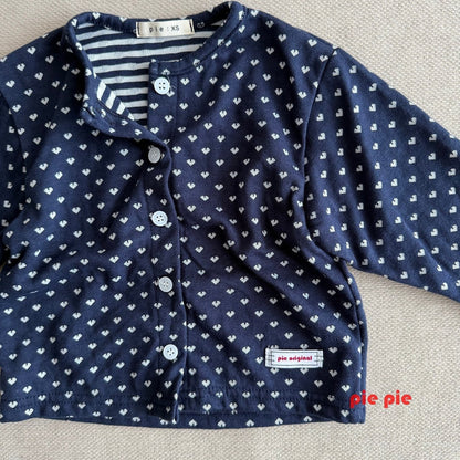 【予約】heart cardigan  / pie (XS-XL)