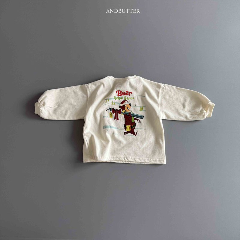【予約】Santa Bear Tee /  andbutter (S-JM)