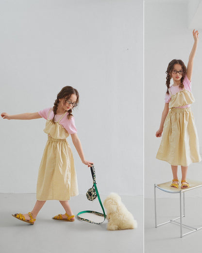 【予約】check lace skirt / minimal S-JM