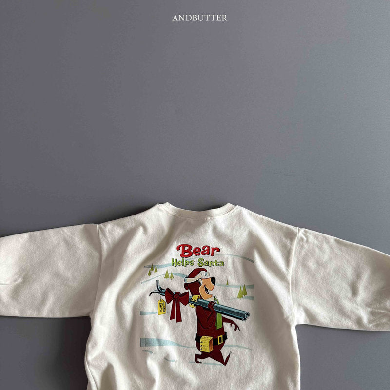 【予約】Santa Bear Tee /  andbutter (S-JM)