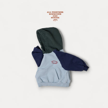 【予約】three color raglan hoodie / boneoune (XS-JL)