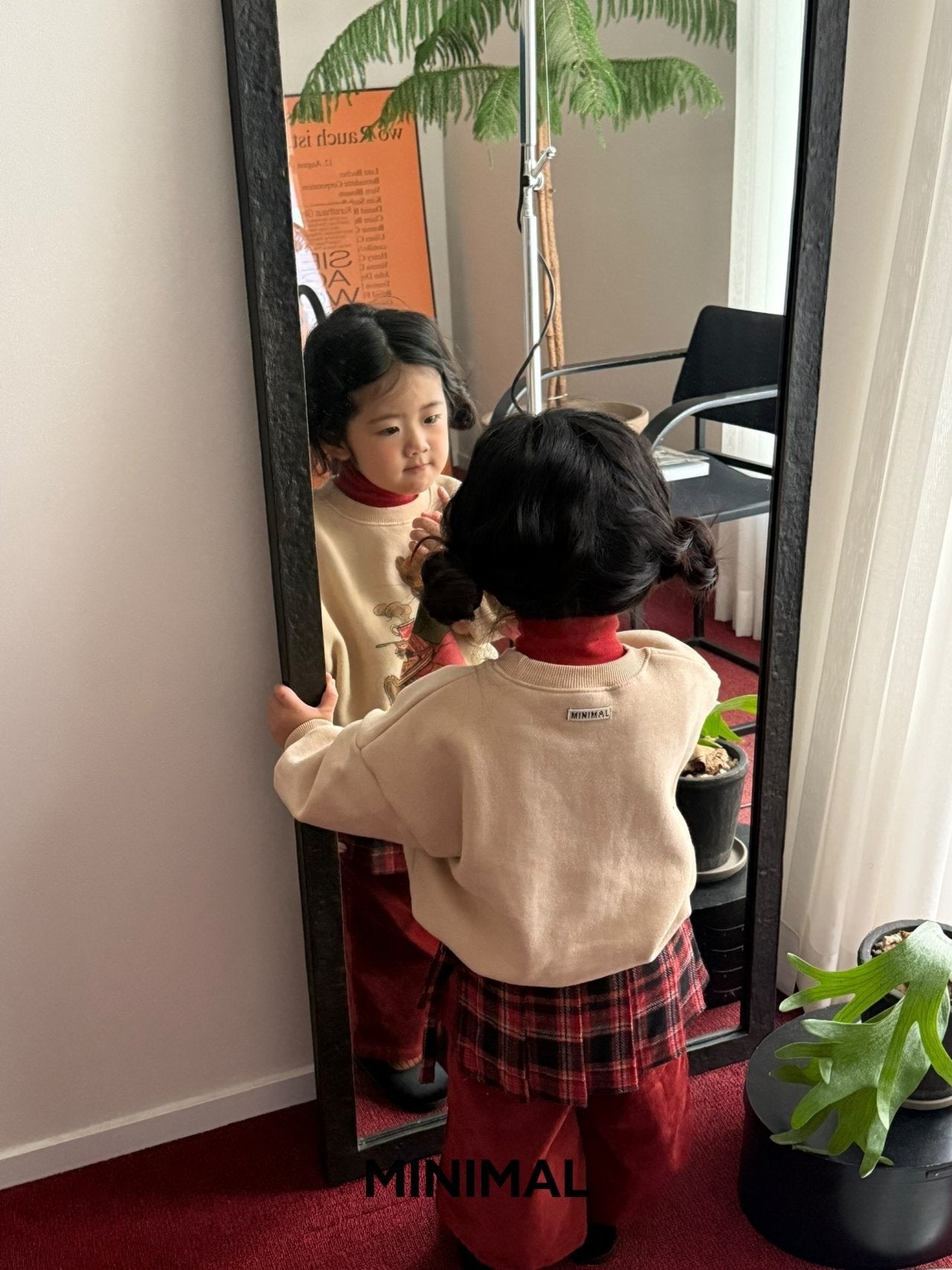 【予約】check layered skirt  / minimal (S-JM)